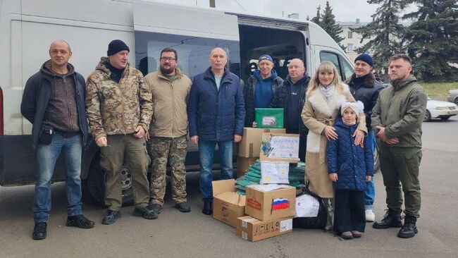 Отправка гуманитарного груза из Орловской области для бойцов СВО