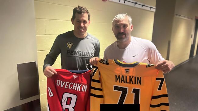 Евгений Малкин и Александр Овечкин