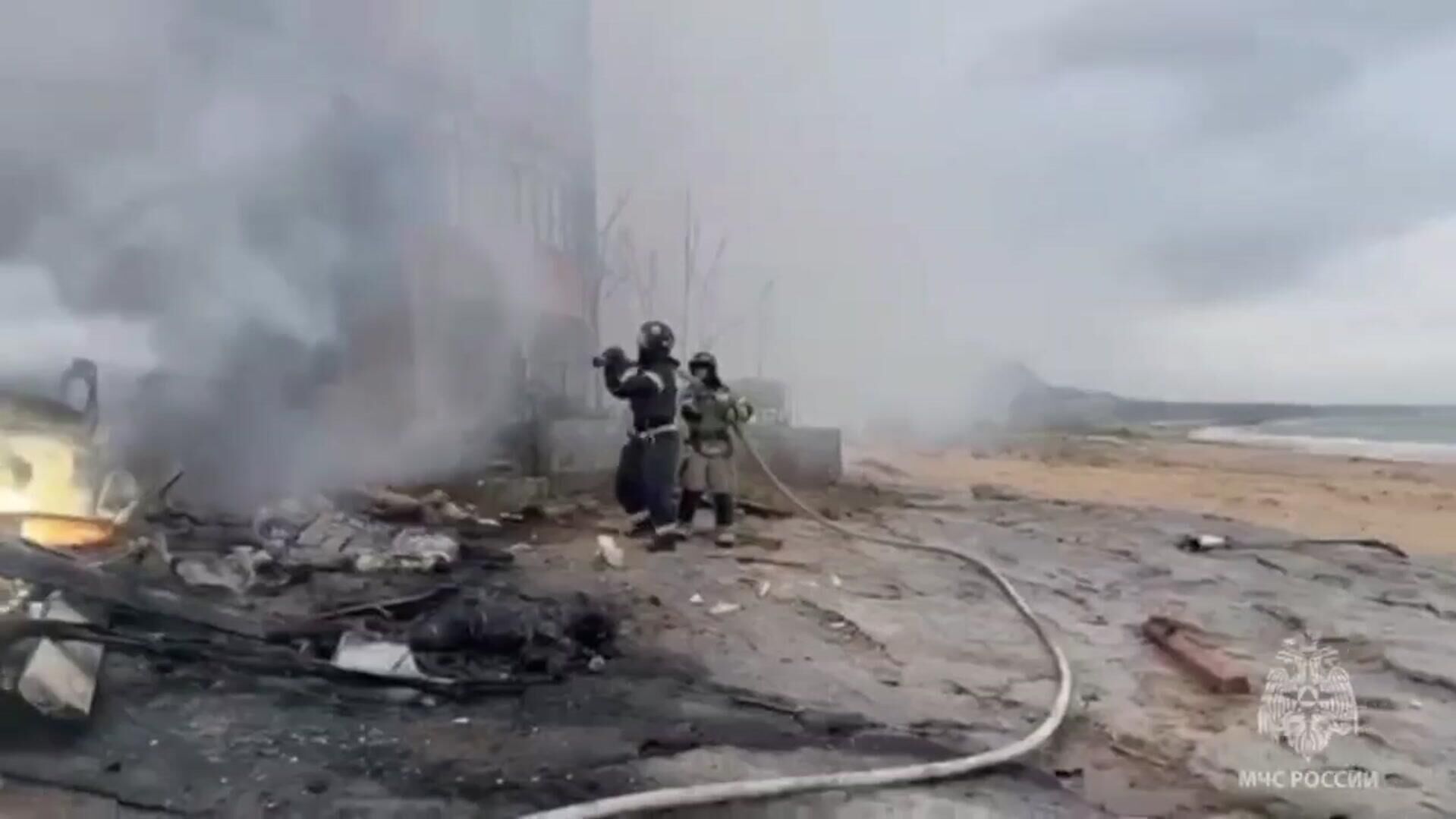 Кадры с места падения вертолета в Дагестане - РИА Новости, 1920, 07.11.2025