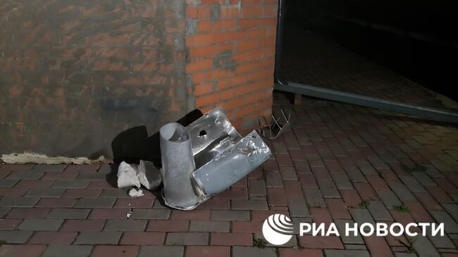 Упавшие на Курск обломки БПЛА ВСУ