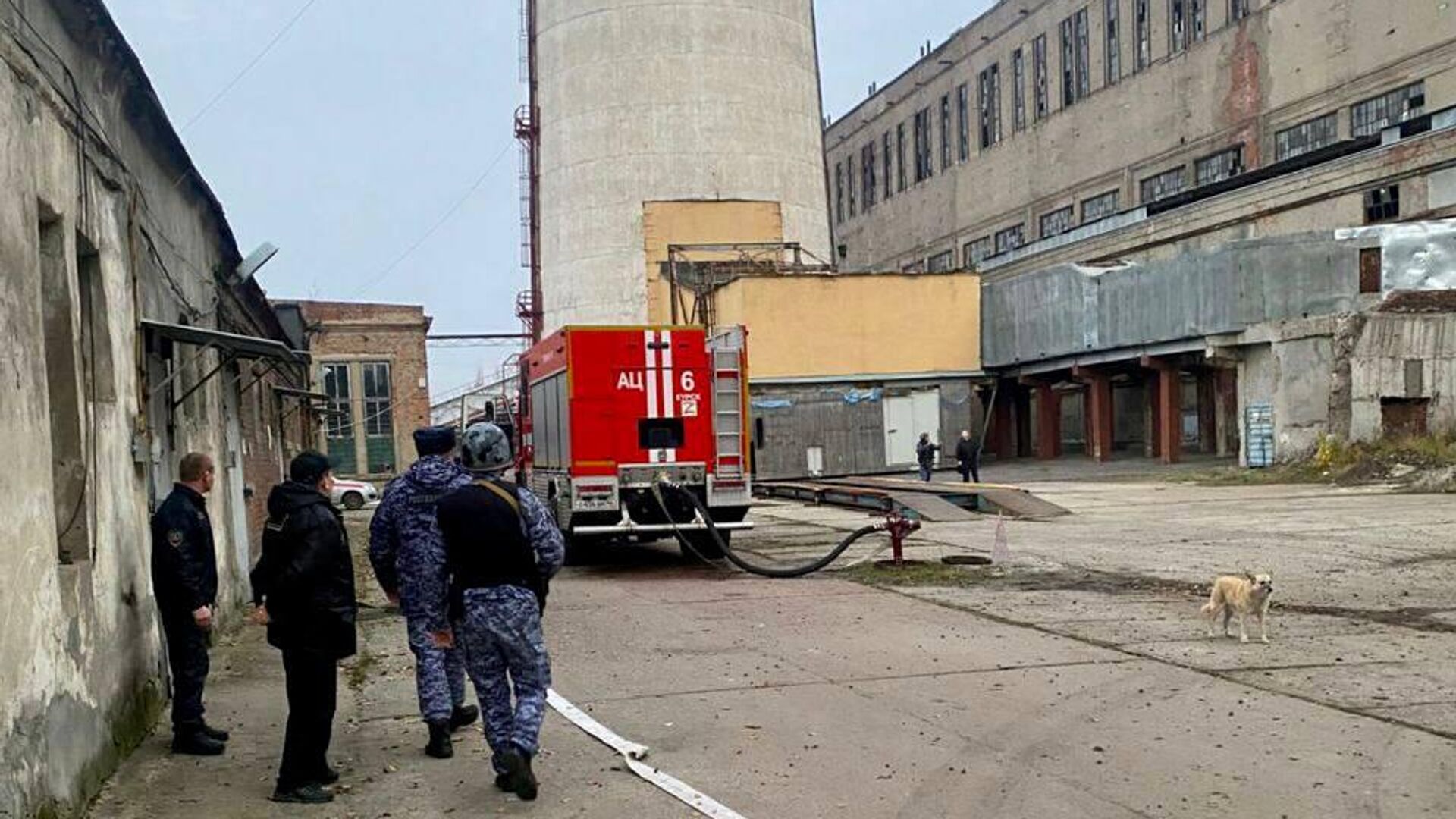 Экстренные службы недалеко от ТЭЦ в Курске, которую пытались атаковать ВСУ Экстренные службы недалеко от ТЭЦ в Курске, которую пытались атаковать ВСУ - РИА Новости, 1920, 07.12.2025