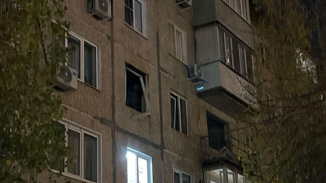 На месте взрыва самогонного аппарата в квартире дома в Камышине Волгоградской области