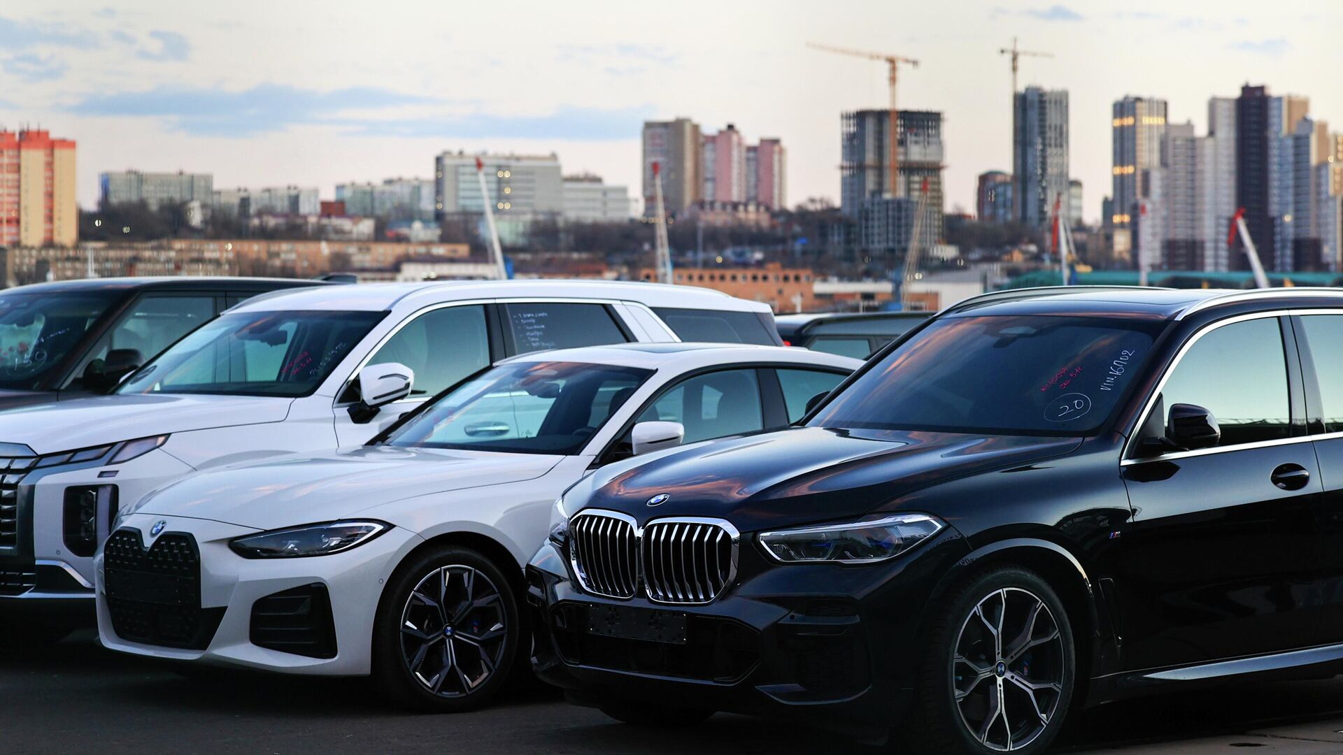 Подержанные автомобили из Южной Кореи в порту Владивостока - РИА Новости, 1920, 01.12.2025