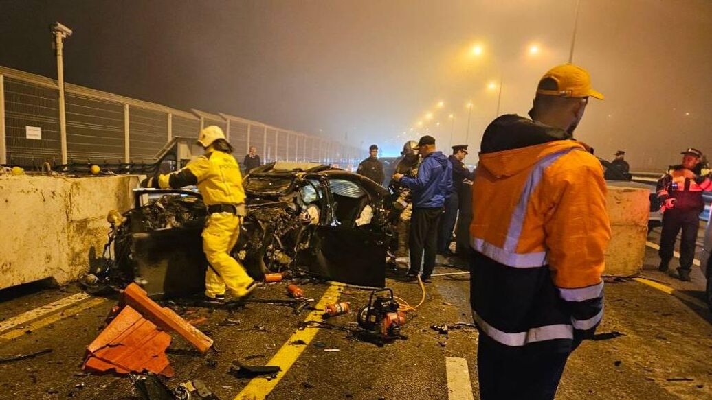 Семья попала в ДТП на Крымском мосту