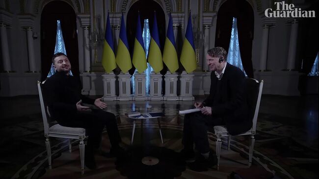 Прерванное интервью Владимира Зеленского изданию The Guardian