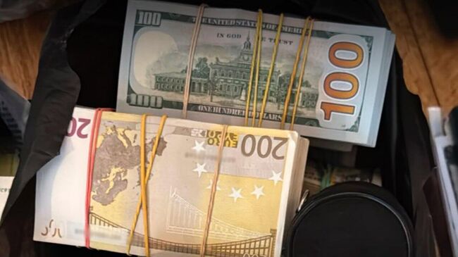 Сумки с валютой, найденные в ходе обысков у Тимура Миндича Сумки с валютой, найденные в ходе обысков у Тимура Миндича