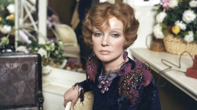 Людмила Гурченко на съемках фильма Рецепт ее молодости