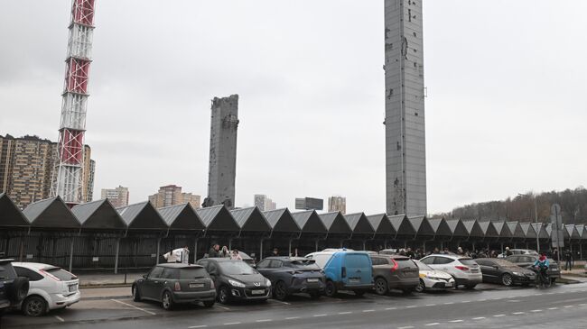 Обрушение конструкций горнолыжного комплекса Снежком в Красногорске