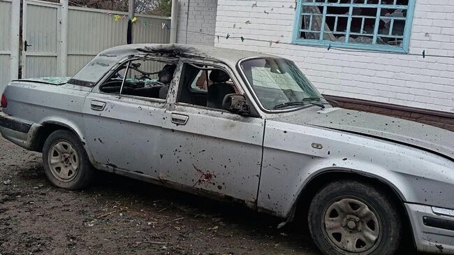 Последствия атаки дрона ВСУ в городе Грайворон Белгородской области Последствия атаки дрона ВСУ в городе Грайворон Белгородской области