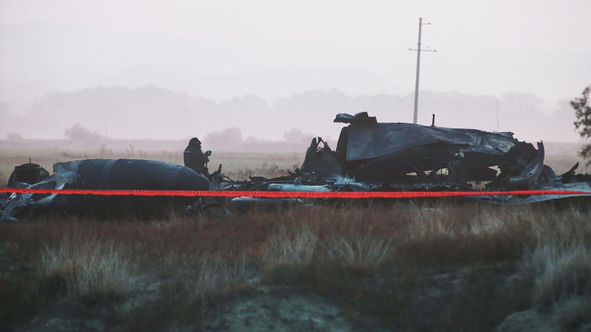 Место крушения турецкого военно-транспортного самолета Lockheed C-130 Hercules в районе грузино-азербайджанской границы - РИА Новости, 1920, 13.11.2025