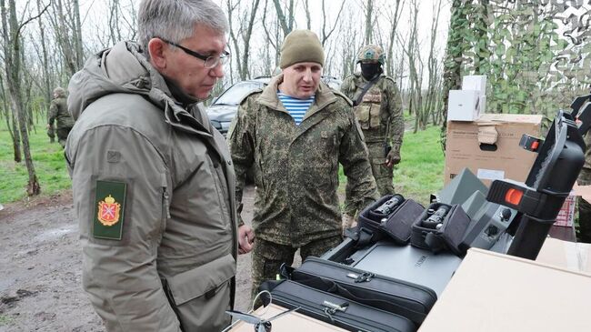 Губернатор Тульской области Дмитрий Миляев в воинской части в зоне проведения СВО