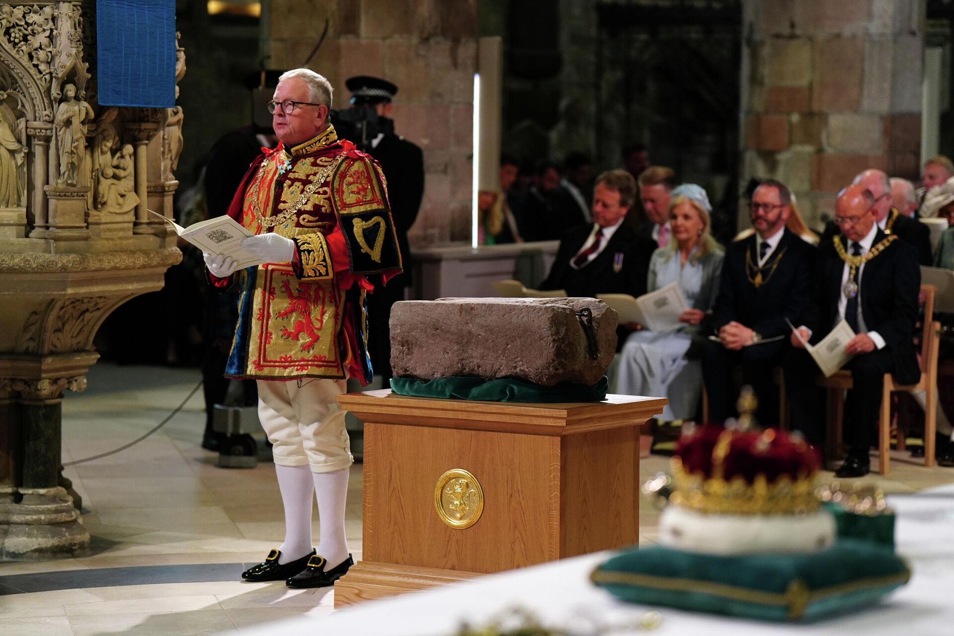 Камень Судьбы во время коронации Карла III - РИА Новости, 1920, 14.11.2025