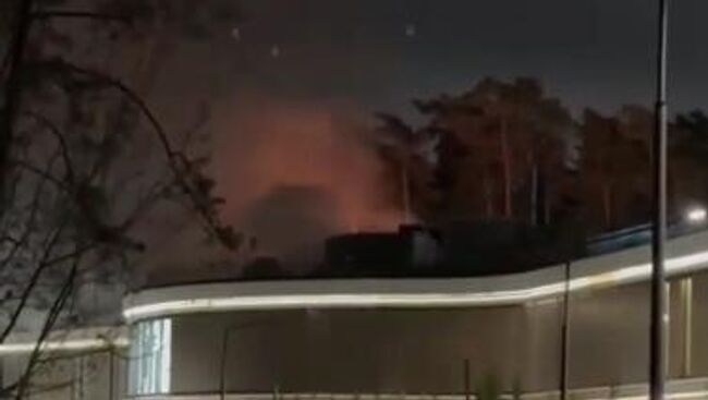 Пожар в помещении банного комплекса в Одинцово