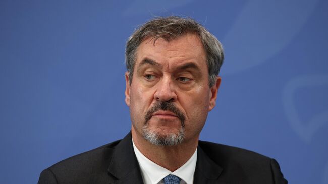 Премьер-министр Баварии и председатель Христианско-социального союза (ХСС) Маркус Зёдер