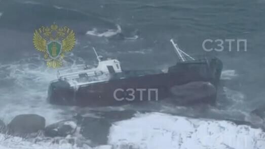 Судно открепилось от причала в Териберке Мурманской области в результате шторма - РИА Новости, 1920, 16.11.2025