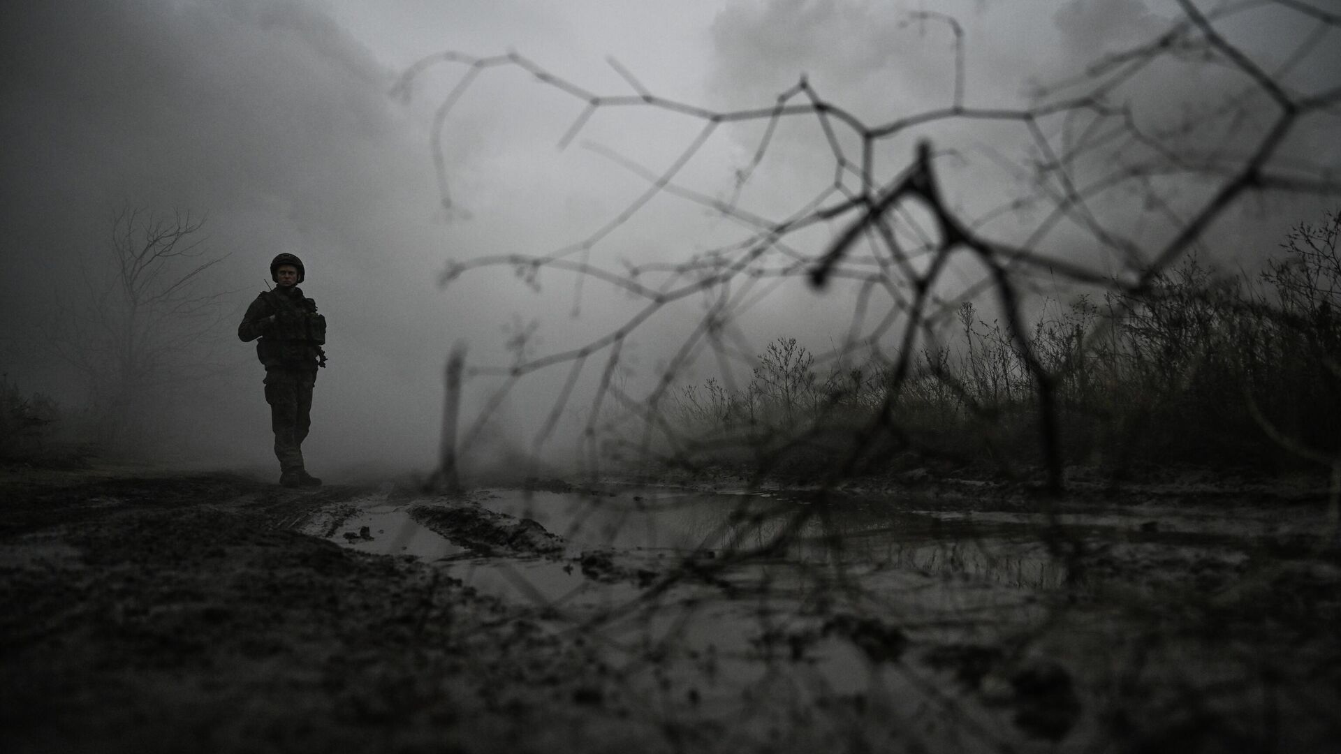 Российский военнослужащий в зоне СВО - РИА Новости, 1920, 14.12.2025