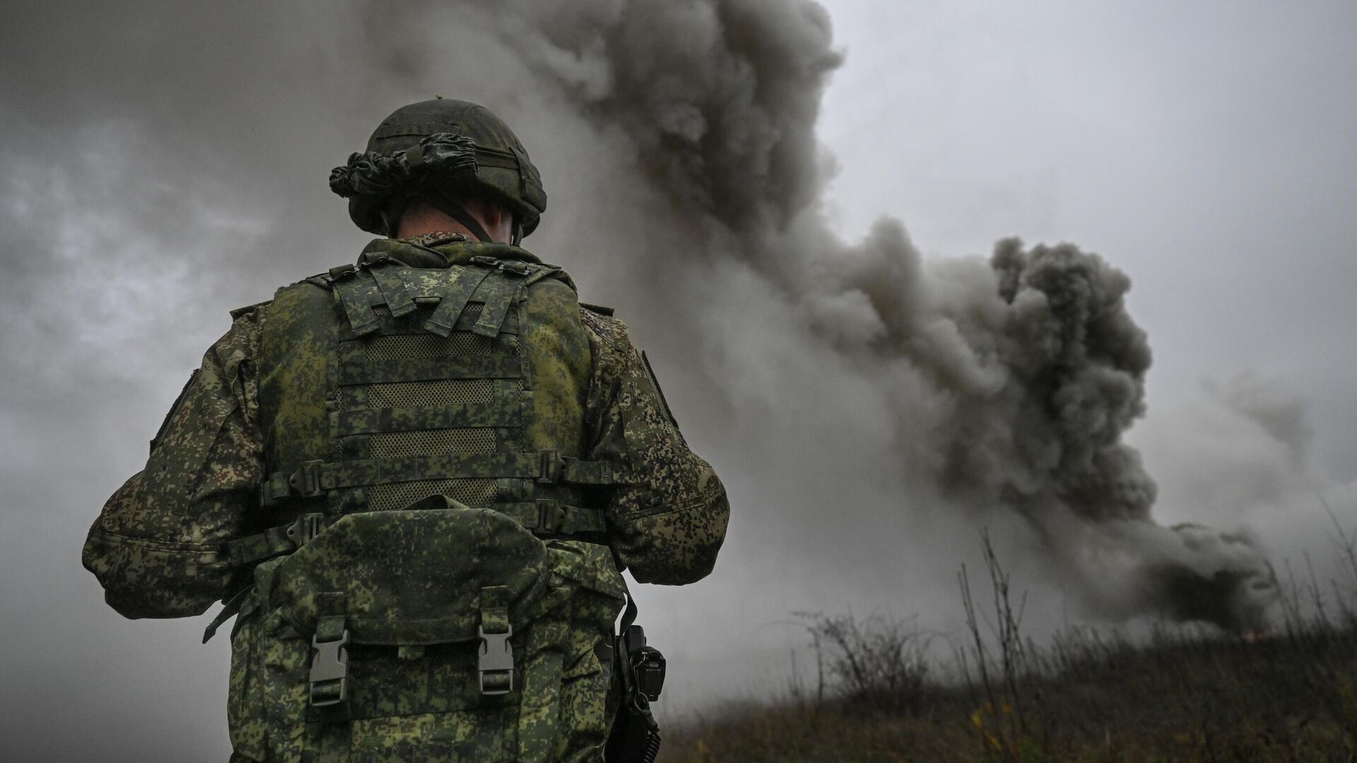 Российский военнослужащий в зоне СВО