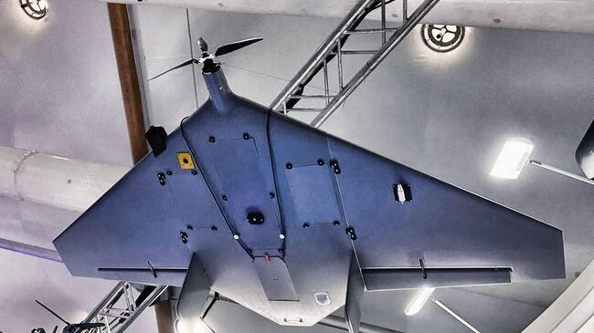 Российский дрон Supercam S180 на выставке Dubai Airshow — 2025 в ОАЭ