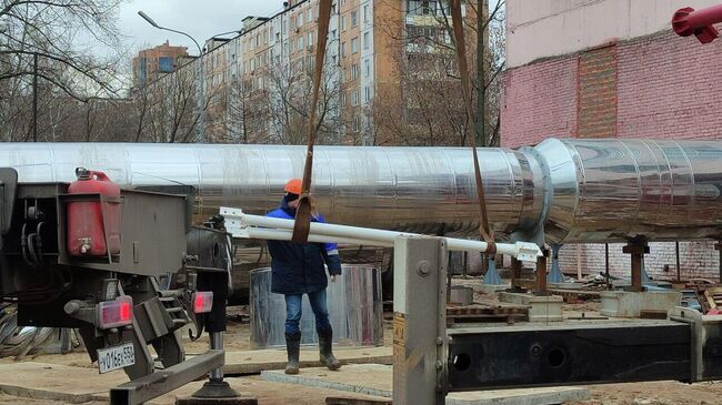 Дымовая труба в реутовской котельной №5