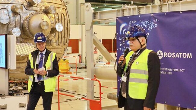 Презентация первого стенда для испытаний портплагов на проекте первого в мире международного термоядерного экспериментального реактора ИТЭР во Франции