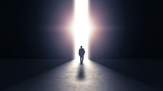 Мужчина в туннеле