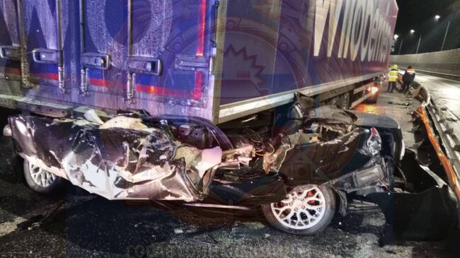 Последствия ДТП на трассе М-7 Волга в Татарстане