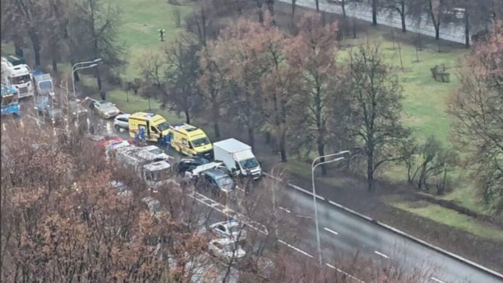 Появились подробности о массовом ДТП на юге Москвы