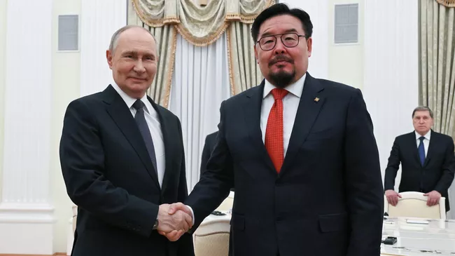 Встреча Путина с премьер-министром Монголии