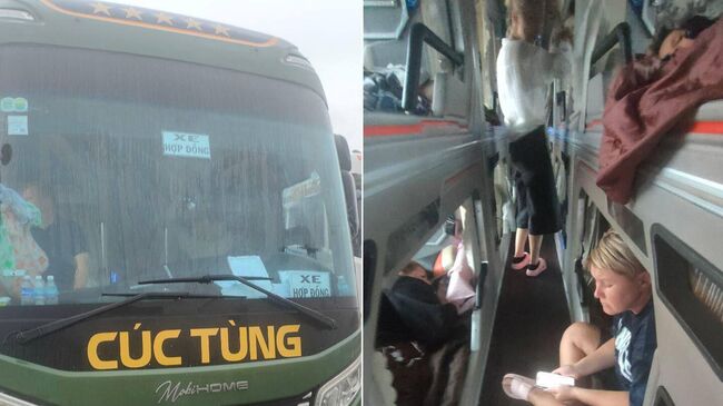 Во Вьетнаме автобус с туристами из России застрял на мосту