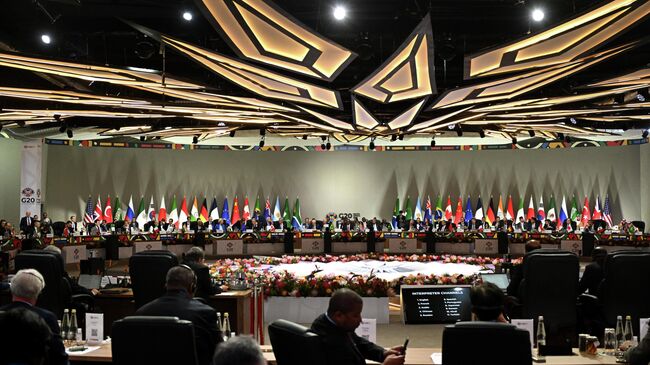 Открытие саммита лидеров Группы двадцати в Йоханнесбурге, ЮАР. 22 ноября 2025