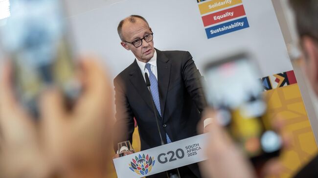 Канцлер Германии Фридрих Мерц на саммите G20 в Йоханнесбурге