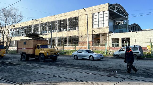 Последствия ночной атаки беспилотников ВСУ в Таганроге