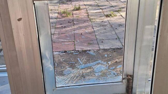 Последствия удара ВСУ по центру Энергодара