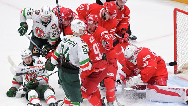 Хоккей. КХЛ. Спартак (Москва) - Ак Барс (Казань)