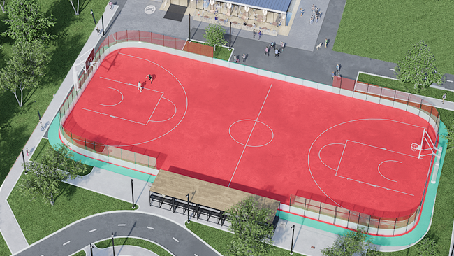 Многофункциональная спортивная площадка появилась в парке на востоке Москвы