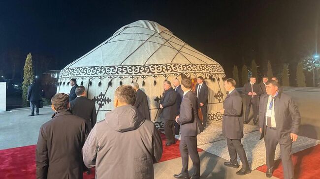 Юрта, в которой встретились лидеры стран Организации Договора о коллективной безопасности (ОДКБ) 