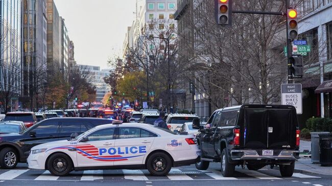 Обстановка возле места стрельбы в Вашингтоне