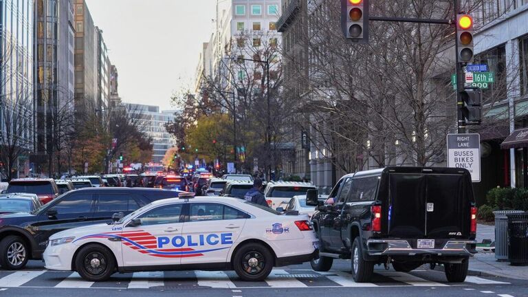 Обстановка возле места стрельбы в Вашингтоне
