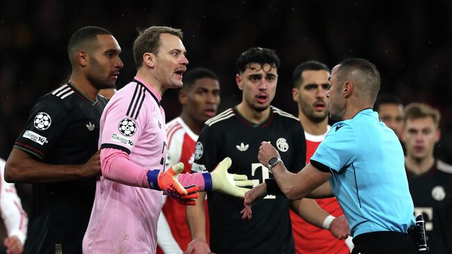 Эпизод матча Арсенала против Баварии в ЛЧ