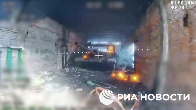 Расчет БПЛА 42-й дивизии уничтожил танки ВСУ, спрятанные в ангарах