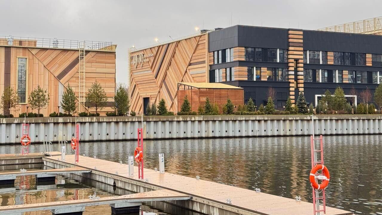 Верфь для строительства электросудов в Нагатинском Затоне на юге Москвы - РИА Новости, 1920, 27.11.2025