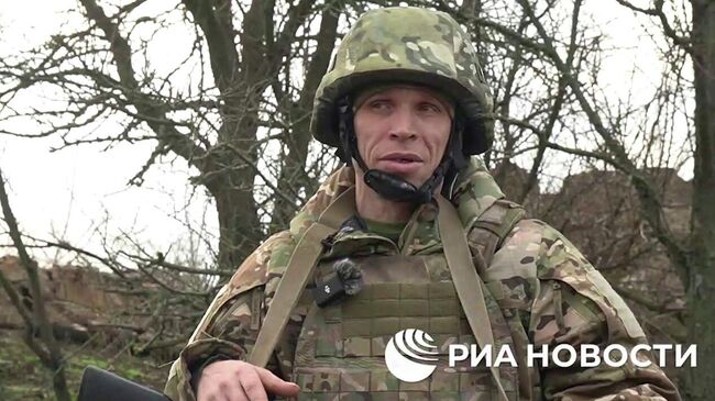 Российский стрелок с позывным Крамар в зоне СВО