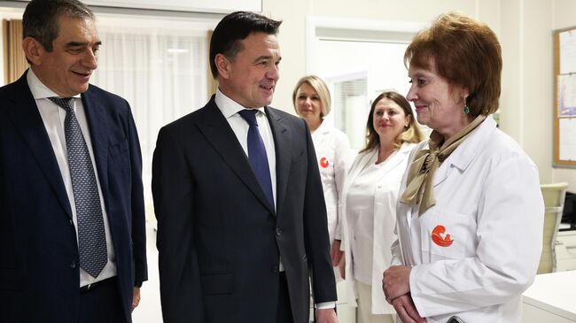 Воробьев и Курцер открыли новое родильное отделение в медцентре Лапино-4 