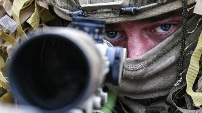 Российский снайпер в зоне СВО