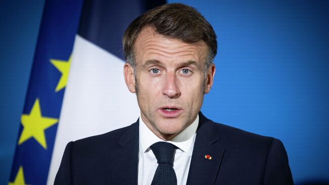 Президент Франции Эммануэль Макрон