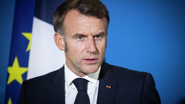 Президент Франции Эммануэль Макрон