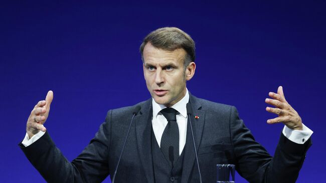 Президент Франции Эммануэль Макрон