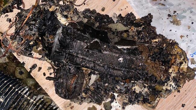 Последствия пожара в Комсомольске-на-Амуре