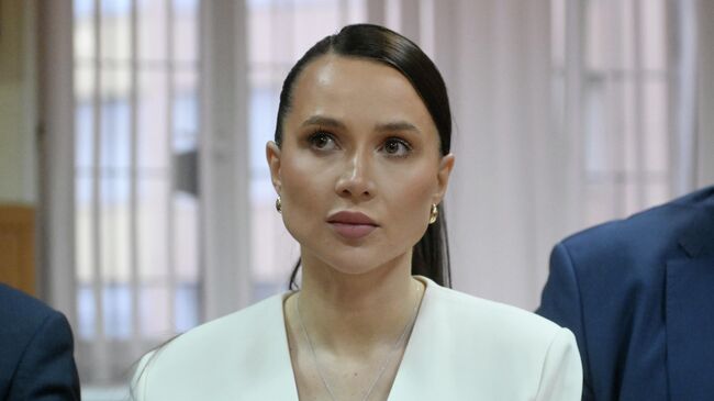 Блогер Валерия Чекалина на заседании в Гагаринском суде в Москве. 1 декабря 2025