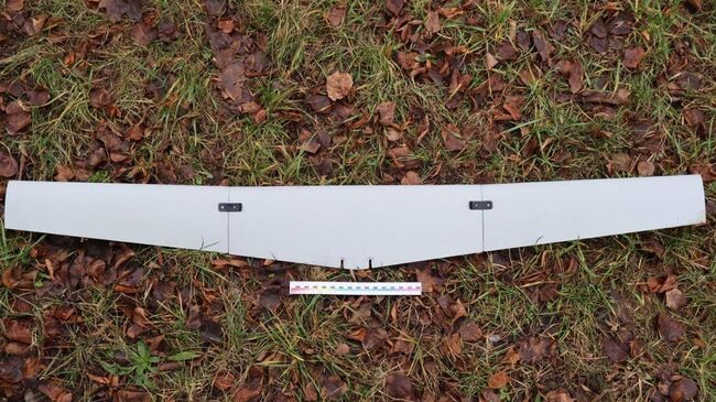 Фрагмент дрона, упавшего в Гродно